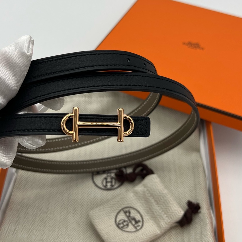 Authentic Hermes Brand New Reversible Gamma 13mm leather belt - Picture 11 of 17